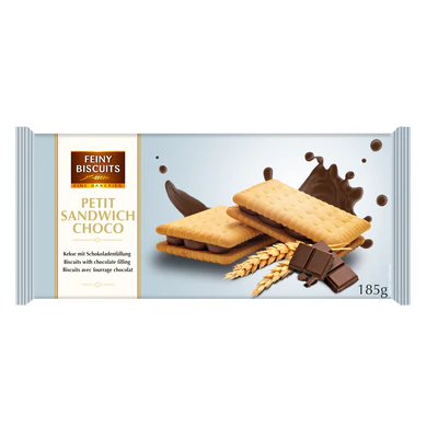 Immagine prodotto 1 - Sandwich biscotti ripieno con cioccolata 185g