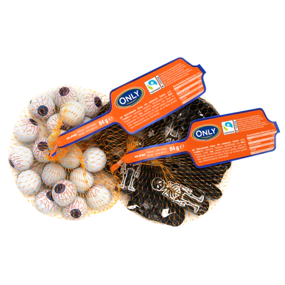 Immagine prodotto 1 - Scheletri ed occhi di cioccolata al latte 84g