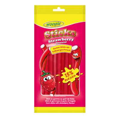 Immagine prodotto 1 - Sticks ripieni al gusto di fragola 80g