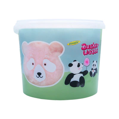 Immagine prodotto 1 - Zucchero filato panda in secchio di 3l 140g