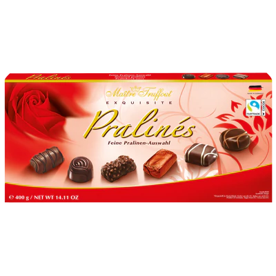 Product image 1 - Assorted pralines red 400g