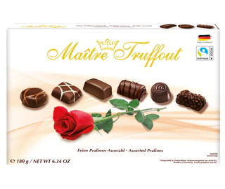 Product image 1 - Assorted pralines rose 180g