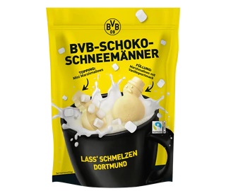 Product image - BVB chocolate melting snowman 120g