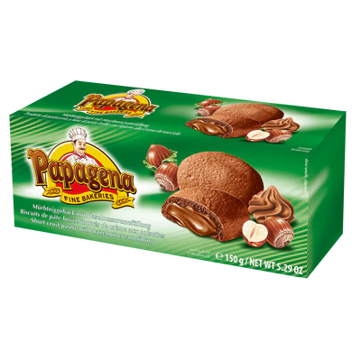 Product image 1 - Biscuits with hazelnut filling 150g