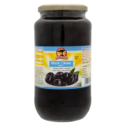 Product image 1 - Blackened olives – pitted 920g