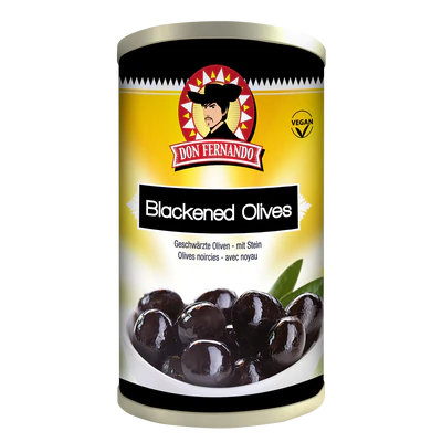 Product image 1 - Blackened olives – with pit 350g