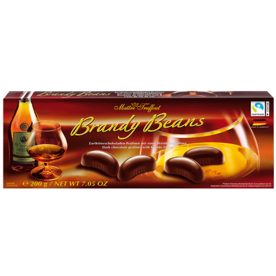 Product image 1 - Brandy beans pralines 6% vol. 200g