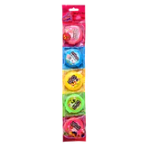 Product image - Bubble gum rolls 5 flavours 90g (5x18g)
