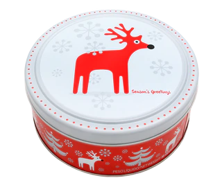 Product image 2 - Butter cookies Christmas tin mixed box - modern 454g