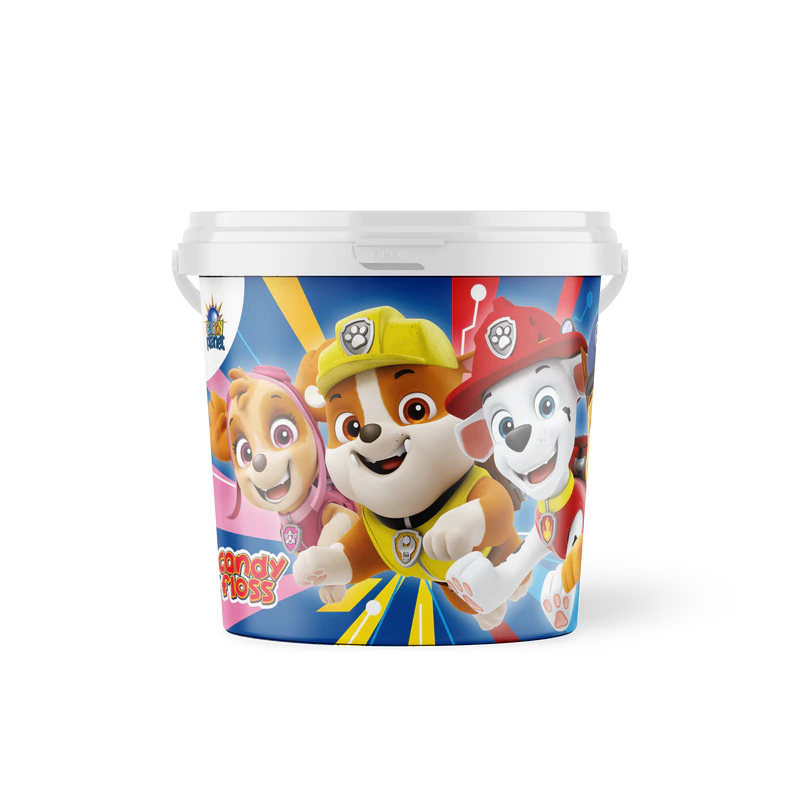 Product image 1 - Candy floss Paw Patrol bucket 50g