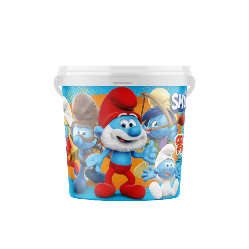 Product image 1 - Candy floss Smurfs bucket 50g