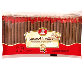 Product image 1 - Caramel biscuits 25x6g