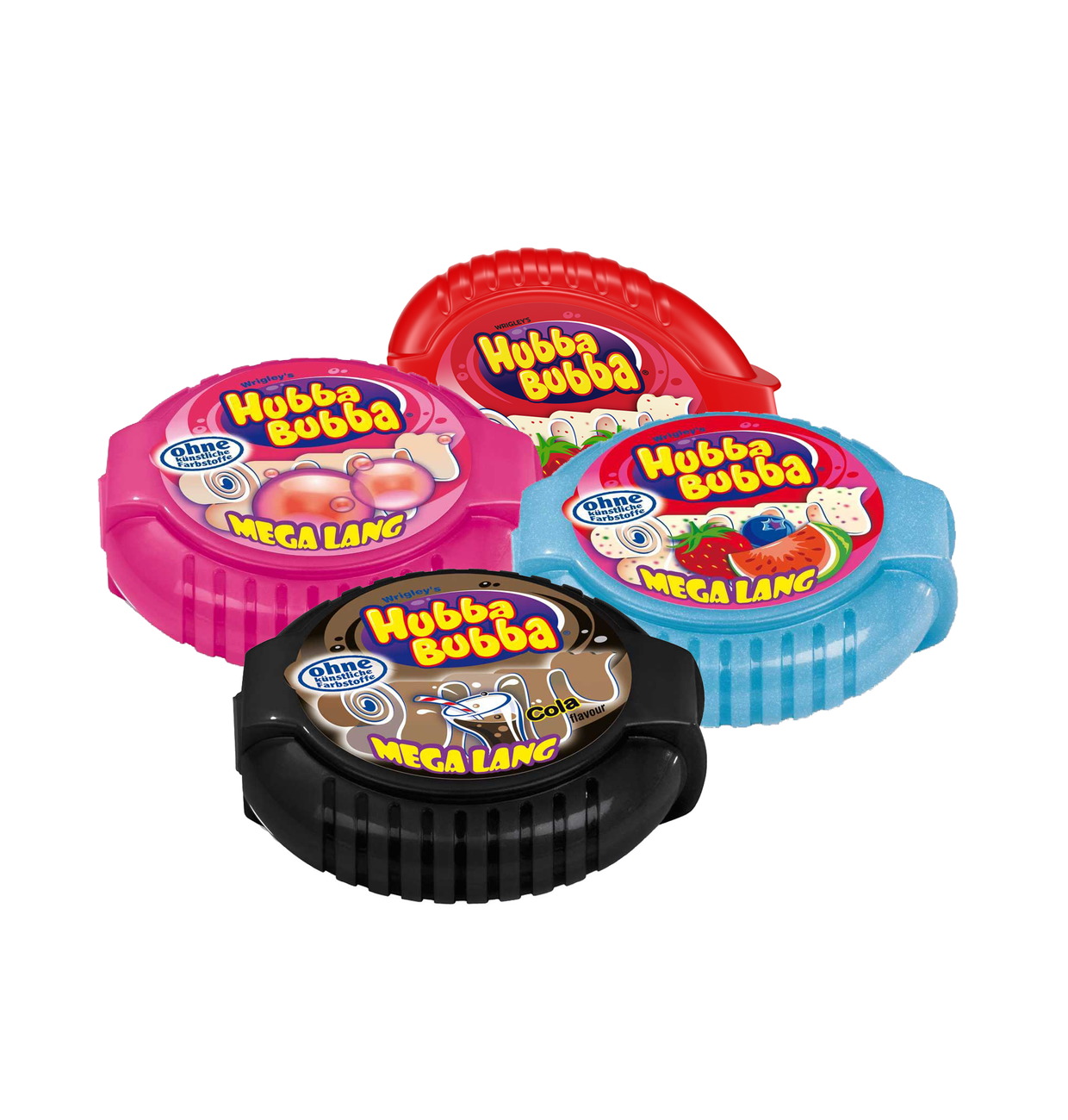 Gunz Chewing gum Hubba Bubba bubble tapes mixed box 56g