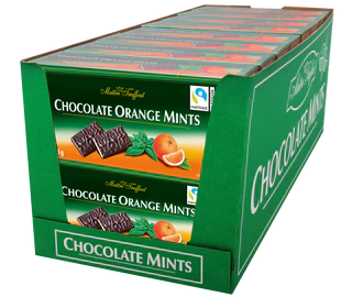 Product image 2 - Chocolate Orange Mints - dark chocolate bars orange/mint 200g