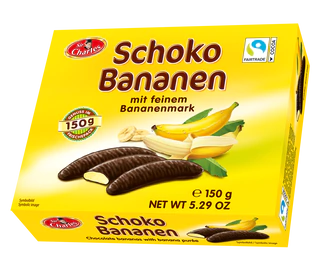 Product image 1 - Chocolate bananas 150g