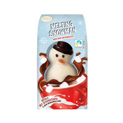 Product image 1 - Chocolate melting snowman 75g