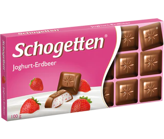 Product image - Chocolate yoghurt-strawberry 100g