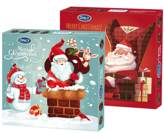 Product image 1 - Christmas pralines with milk filling and puzzle 120g