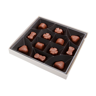 Product image 2 - Christmas pralines with milk filling and puzzle 120g