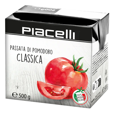 Passata Box Classic tomato passata 500g | Piacelli