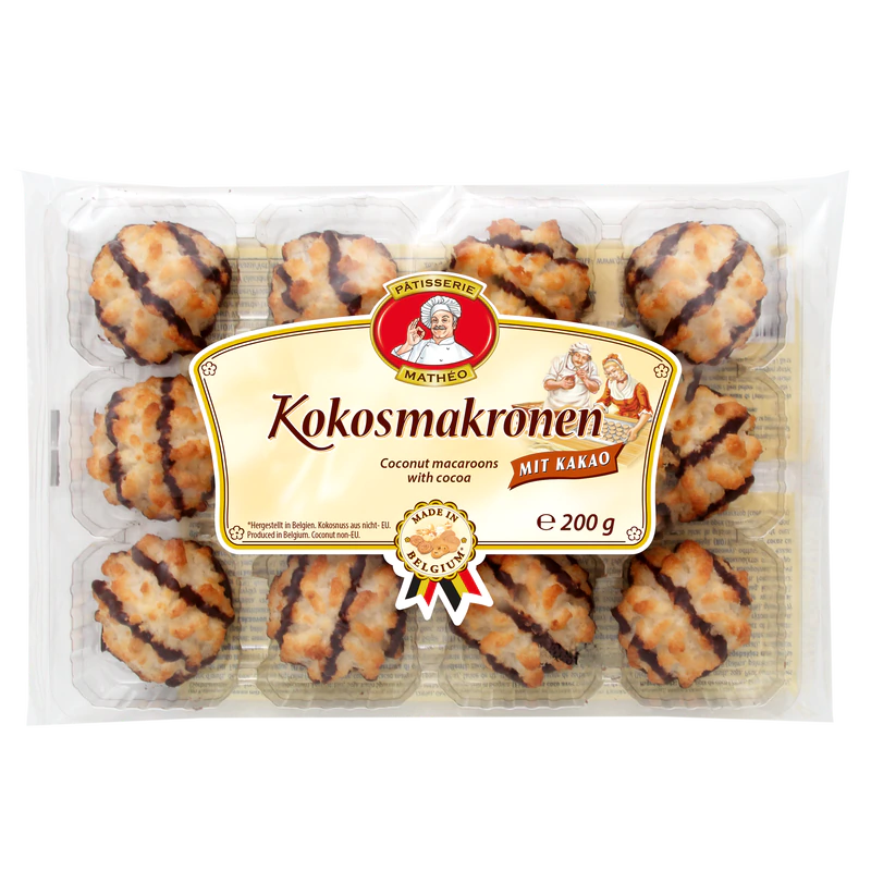 Product image 1 - Coconut macaroons with cacao 200g