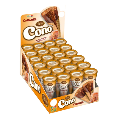 Product image 1 - Cono waffle cones caramel 24x22g counter display