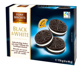 Product image - Cookies black & white 176g