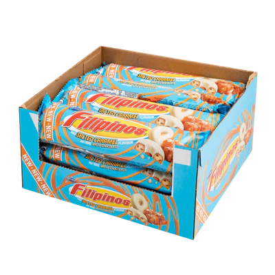 Product image 2 - Cookies salted caramel crunch with white chocolate cover Filipinos 128g