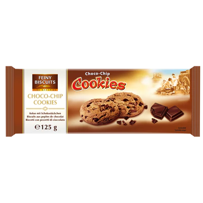 Product image 1 - Cookies with chocolate chips 125g