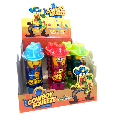 Product image 1 - Cowboy squeeze - liquid candy 40g counter display