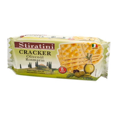 Product image 1 - Crackers with olive oil & rosemary 250g