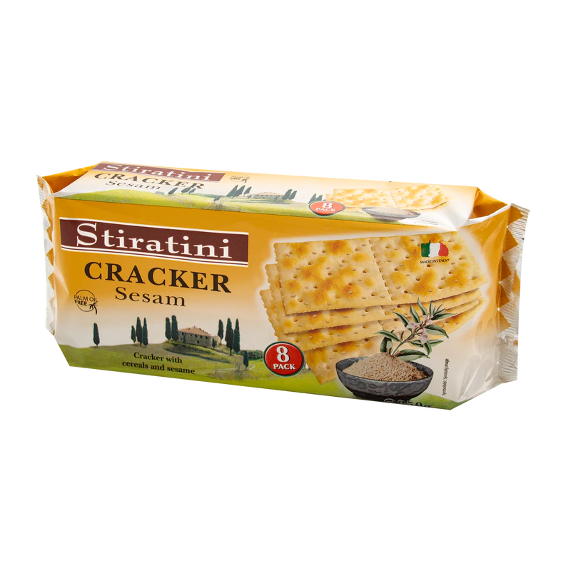 Product image 1 - Crackers with sesame 250g