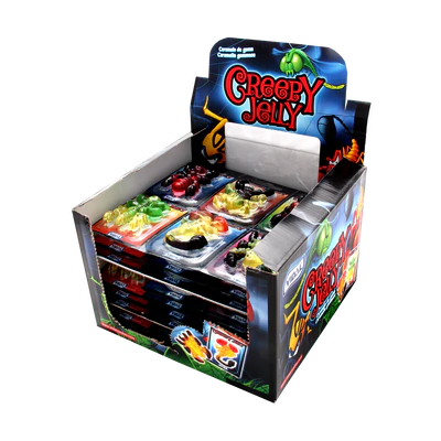 Product image 1 - Creepy Jelly fruit gum insects 66g (11x6 pieces à 11g) counter display