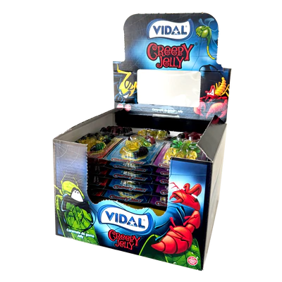 Product image 1 - Creepy Jelly fruit gum insects 66g (11x6 pieces à 11g) counter display