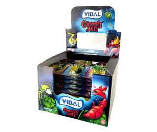 Product image 1 - Creepy Jelly fruit gum insects 66g (11x6 pieces à 11g) counter display