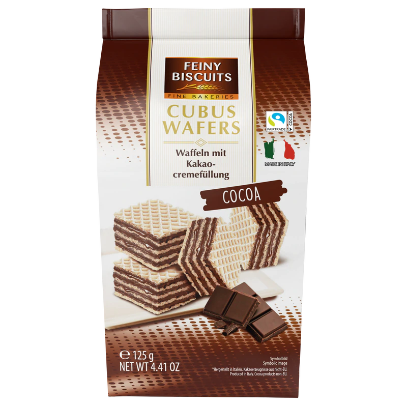 Product image 1 - Cubus Wafers Cocoa 125g