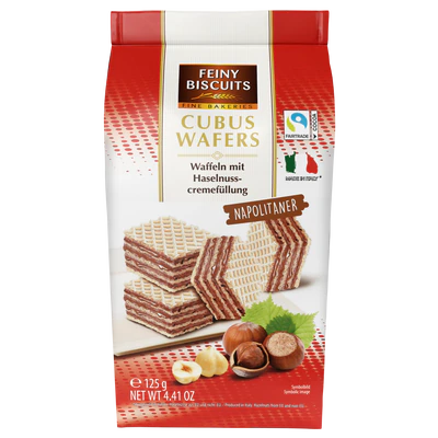 Product image 1 - Cubus Wafers Napolitaner 125g