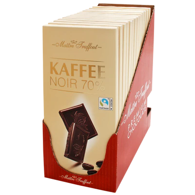 Dark chocolate 70% with coffee 100g