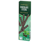 Product image 1 - Dark chocolate sticks peppermint 75g
