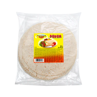 Product image 1 - D&uuml;r&uuml;m wheat flour tortilla 800g (8x30cm)