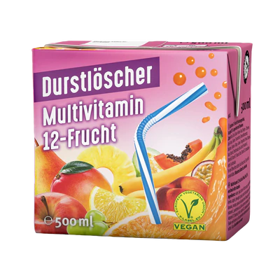 Product image 1 - Durstl&ouml;scher multivitamin 12-fruit refreshment drink 500ml