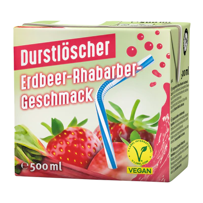 Product image 1 - Durstl&ouml;scher strawberry-rhubarb refreshment drink 500ml