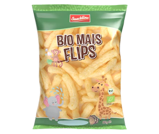 Product image 1 - Extruded organic corn snack 80g