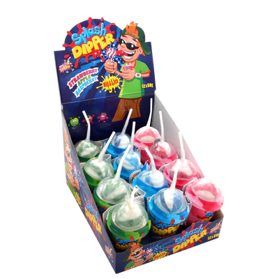Product image 1 - Fizzy-dip lollipops 12x50g counter display