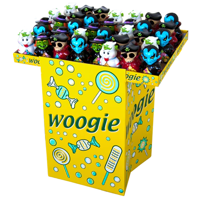 Product image 1 - Ghost train figures moneybox with sugar pearls 42x110g display