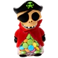 Thumbnail 5 - Ghost train figures moneybox with sugar pearls 42x110g display