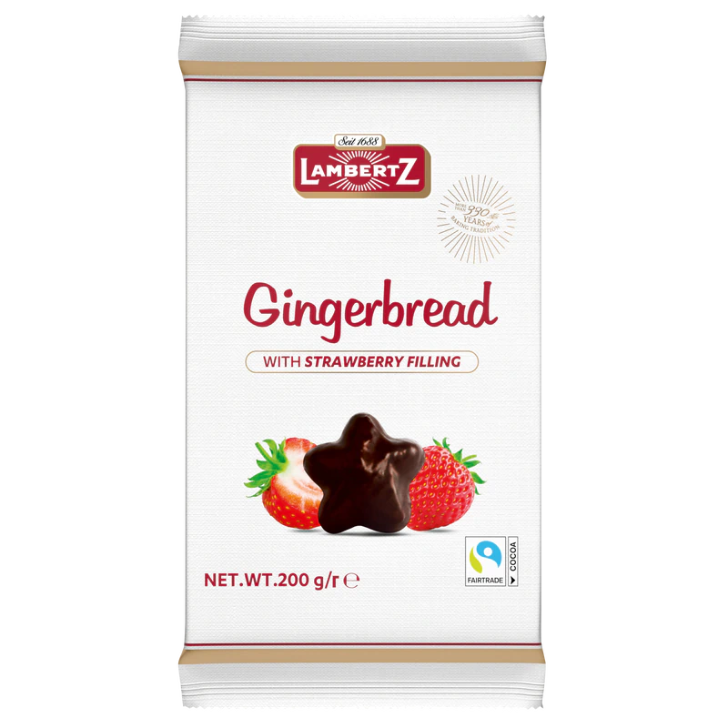 Product image 1 - Gingerbread stars with strawberry filling 200g