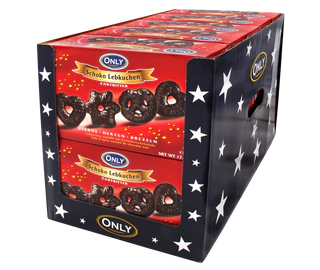 Product image 2 - Gingerbread with dark chocolate - stars-hearts-pretzels 500g