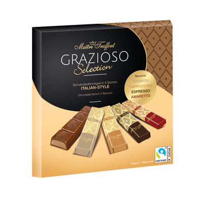 Product image 1 - Grazioso Selection Italian Style Praline Bars 200g