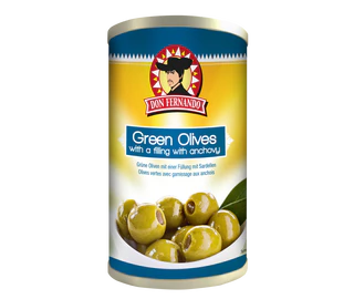 Product image - Green olives stuffed with anchovy paste 350g